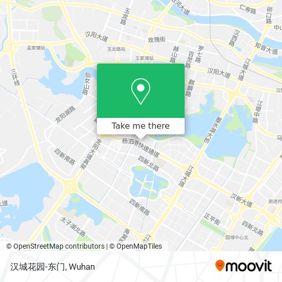 汉城花园-东门 map