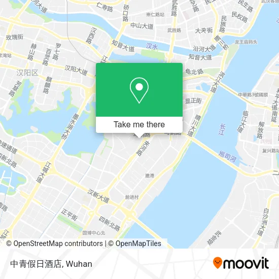 中青假日酒店 map