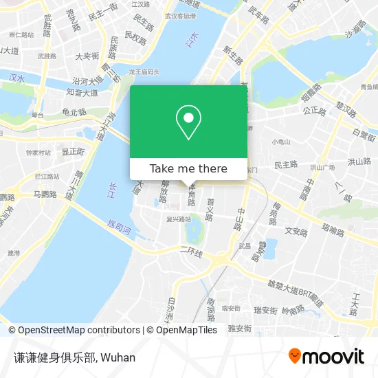 谦谦健身俱乐部 map