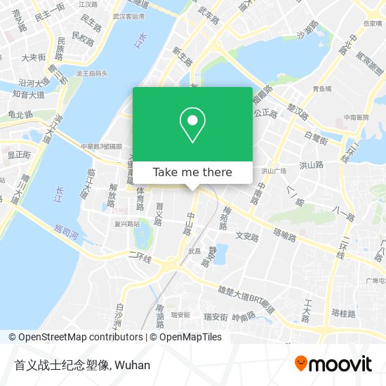 首义战士纪念塑像 map