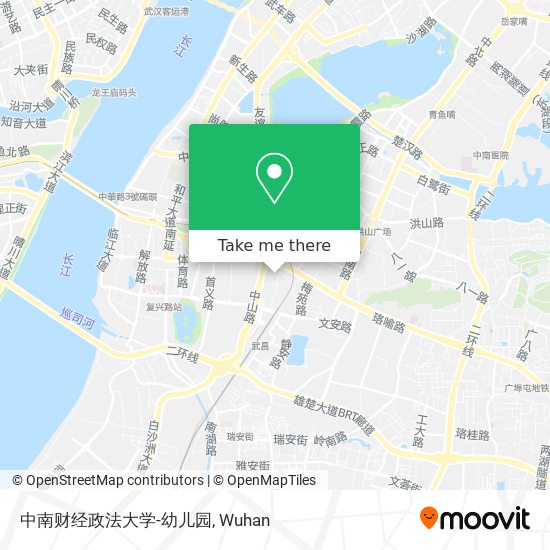 中南财经政法大学-幼儿园 map