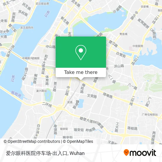 爱尔眼科医院停车场-出入口 map