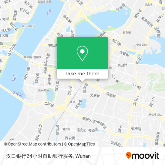 汉口银行24小时自助银行服务 map