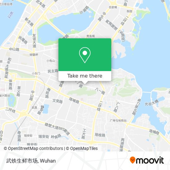 武铁生鲜市场 map