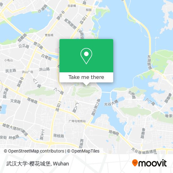 武汉大学-樱花城堡 map