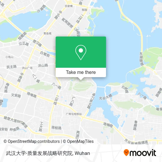武汉大学-质量发展战略研究院 map