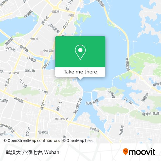 武汉大学-湖七舍 map