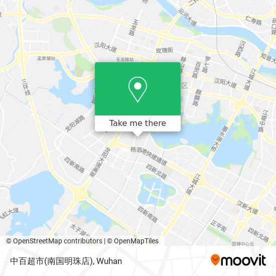 中百超市(南国明珠店) map