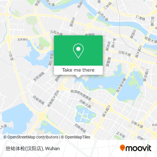 慈铭体检(汉阳店) map