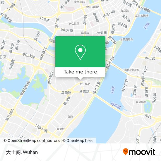 大士阁 map