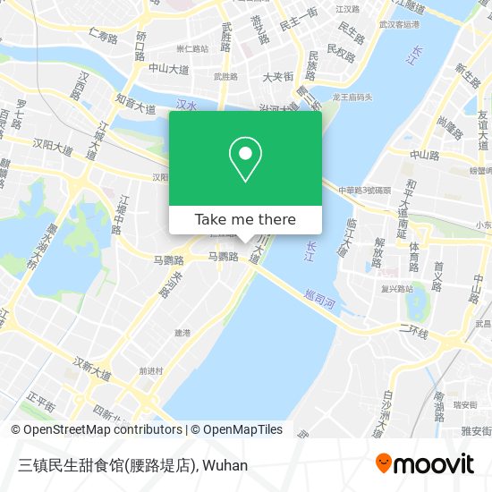 三镇民生甜食馆(腰路堤店) map