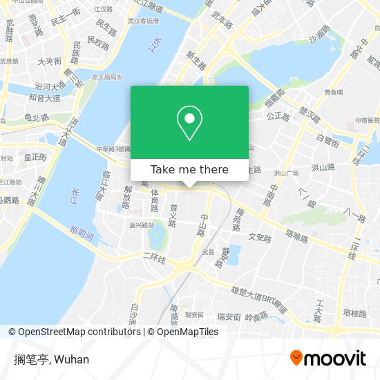 搁笔亭 map