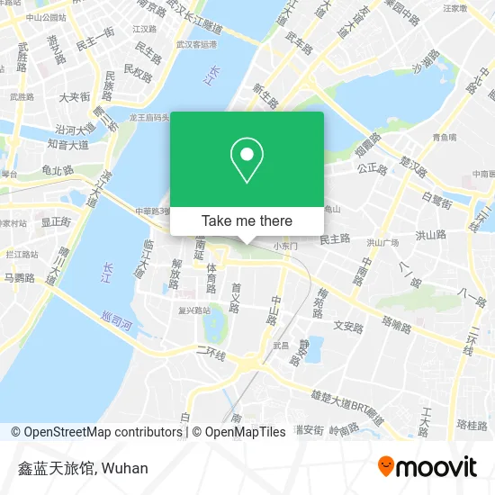 鑫蓝天旅馆 map