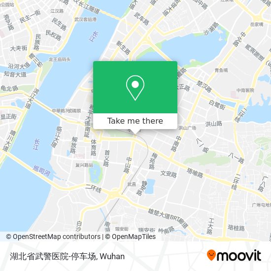 湖北省武警医院-停车场 map