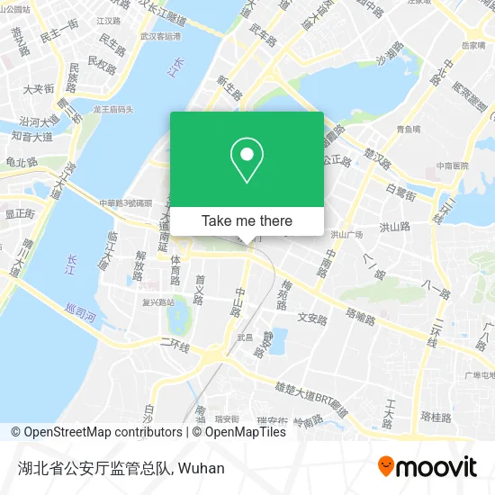 湖北省公安厅监管总队 map