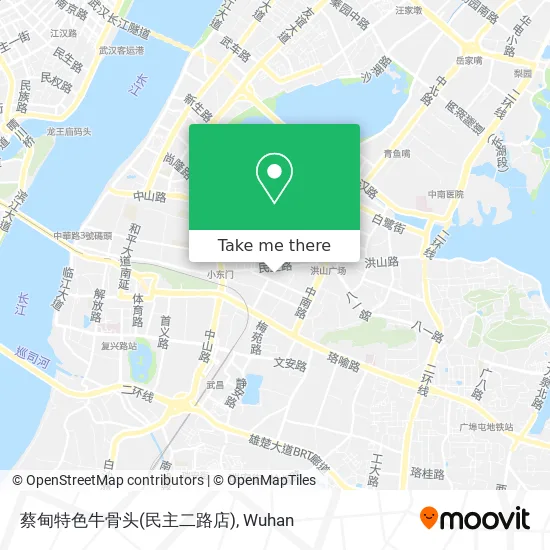 蔡甸特色牛骨头(民主二路店) map