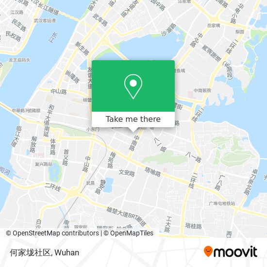 何家垅社区 map