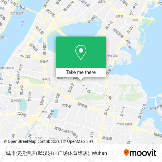 城市便捷酒店(武汉洪山广场体育馆店) map