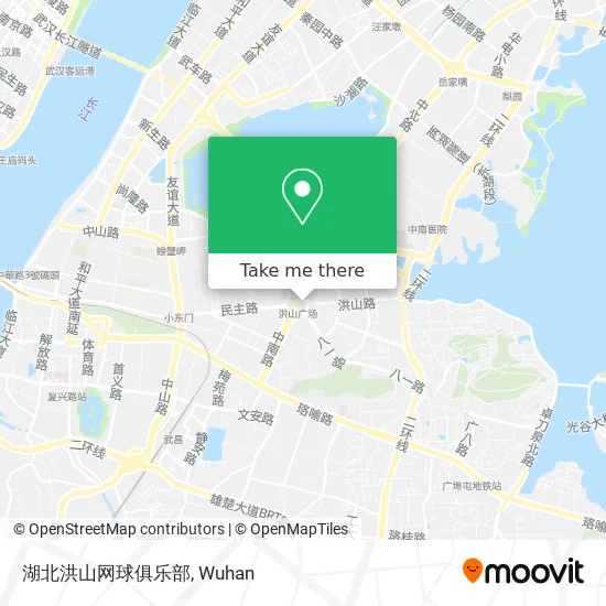 湖北洪山网球俱乐部 map