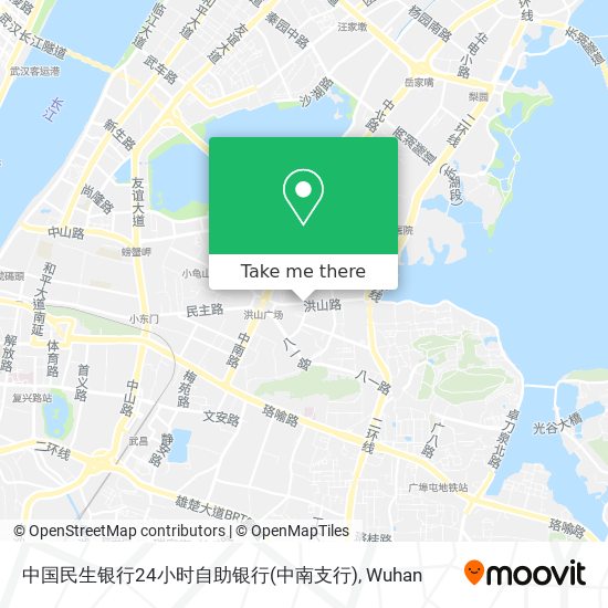 中国民生银行24小时自助银行(中南支行) map