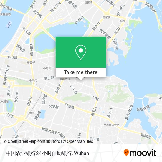 中国农业银行24小时自助银行 map