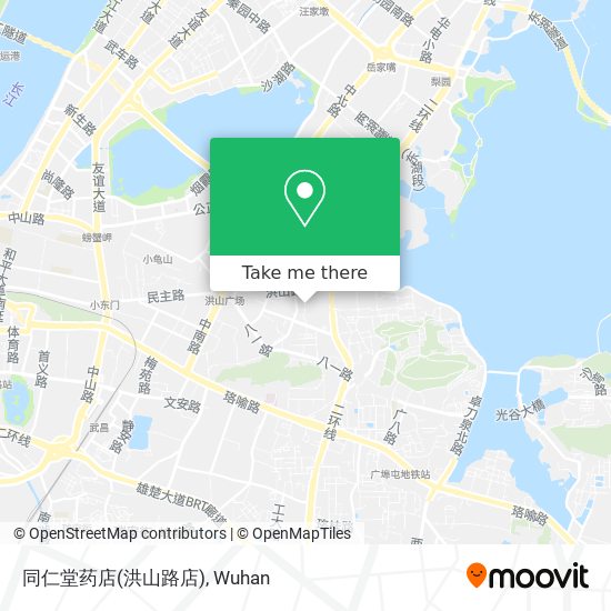 同仁堂药店(洪山路店) map