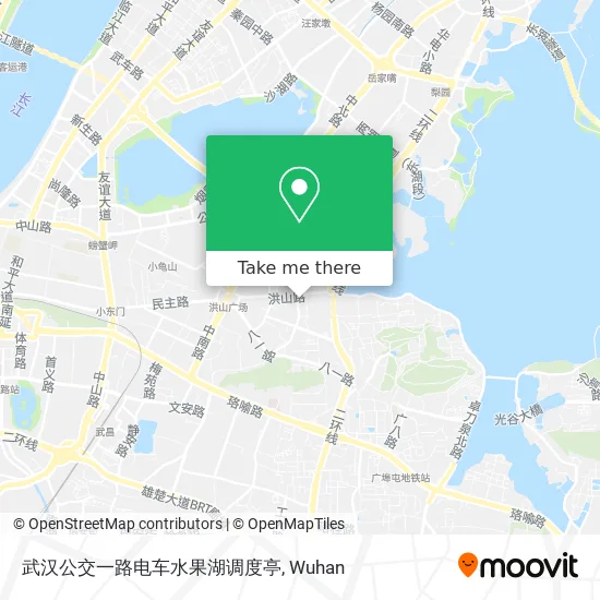 武汉公交一路电车水果湖调度亭 map