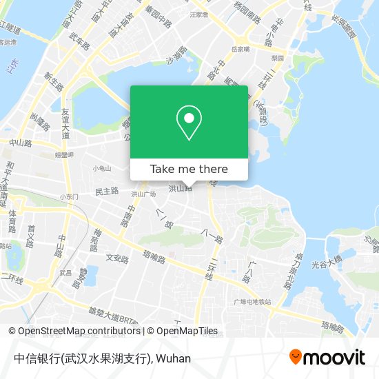 中信银行(武汉水果湖支行) map