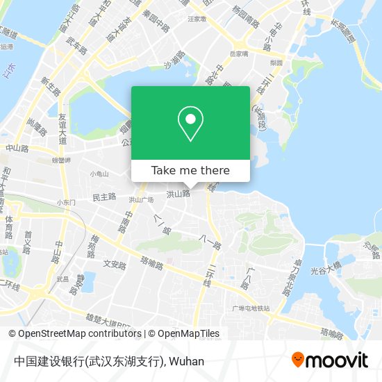 中国建设银行(武汉东湖支行) map
