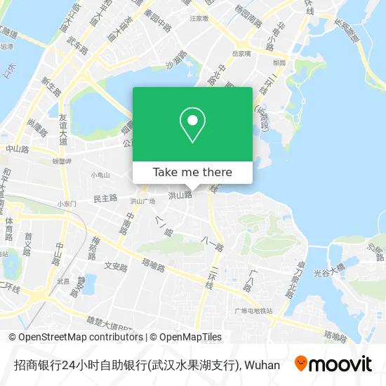 招商银行24小时自助银行(武汉水果湖支行) map