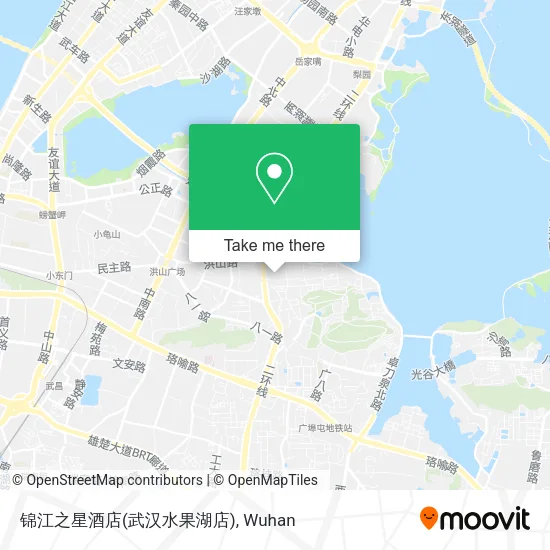 锦江之星酒店(武汉水果湖店) map