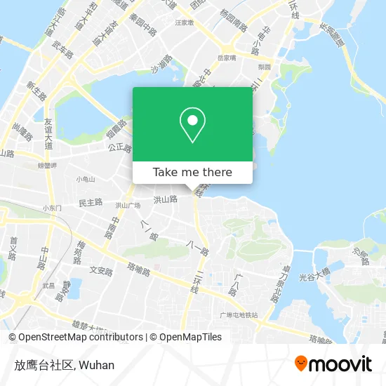 放鹰台社区 map