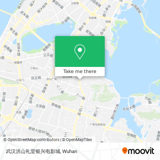 武汉洪山礼堂银兴电影城 map