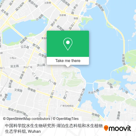 中国科学院水生生物研究所-湖泊生态科组和水生植物生态学科组 map