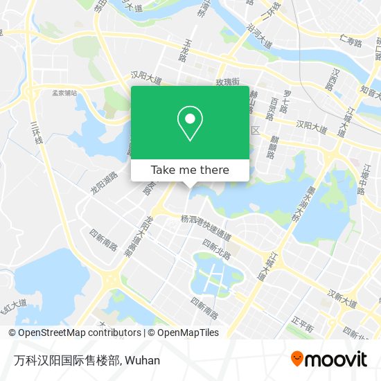 万科汉阳国际售楼部 map