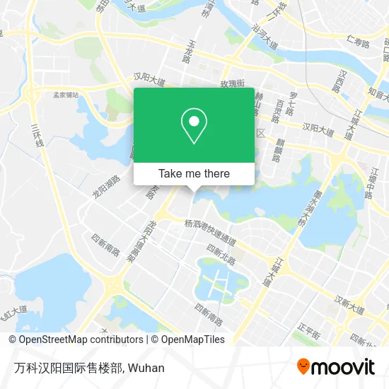 万科汉阳国际售楼部 map