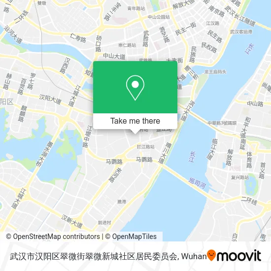 武汉市汉阳区翠微街翠微新城社区居民委员会 map