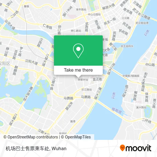 机场巴士售票乘车处 map