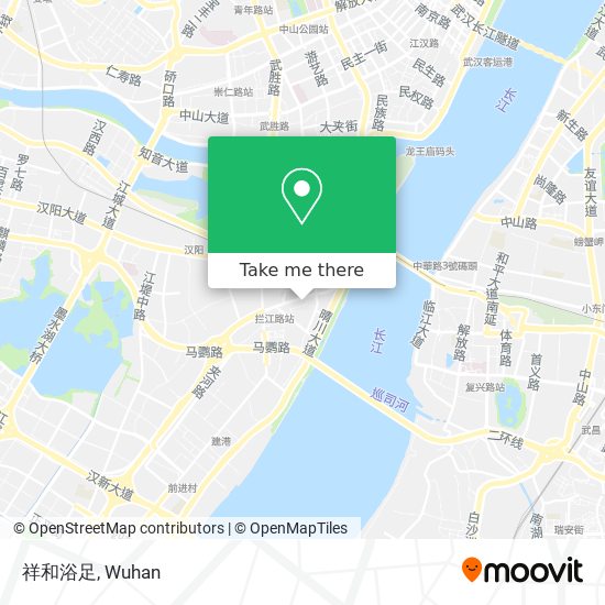 祥和浴足 map