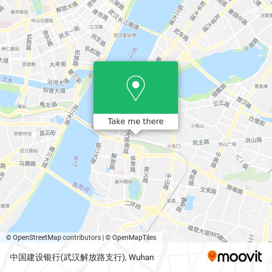 中国建设银行(武汉解放路支行) map