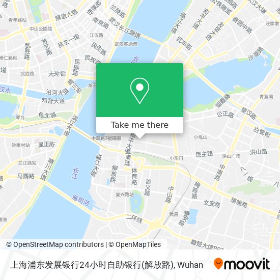 上海浦东发展银行24小时自助银行(解放路) map