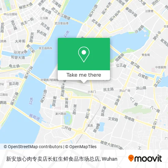 新安放心肉专卖店长虹生鲜食品市场总店 map