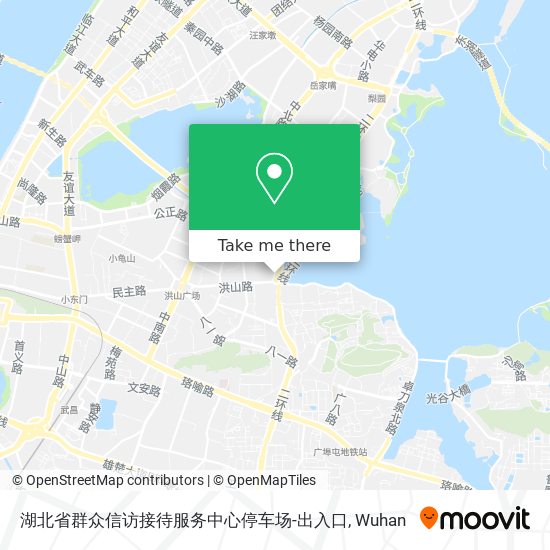 湖北省群众信访接待服务中心停车场-出入口 map