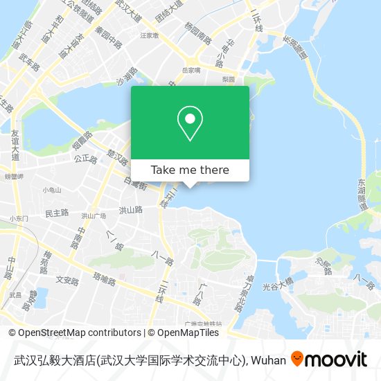 武汉弘毅大酒店(武汉大学国际学术交流中心) map