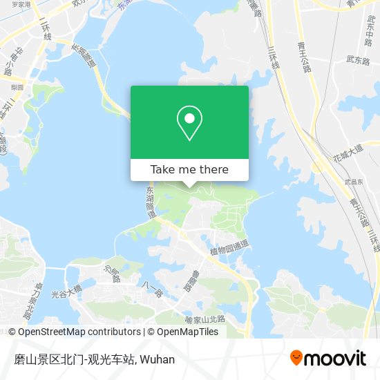 磨山景区北门-观光车站 map