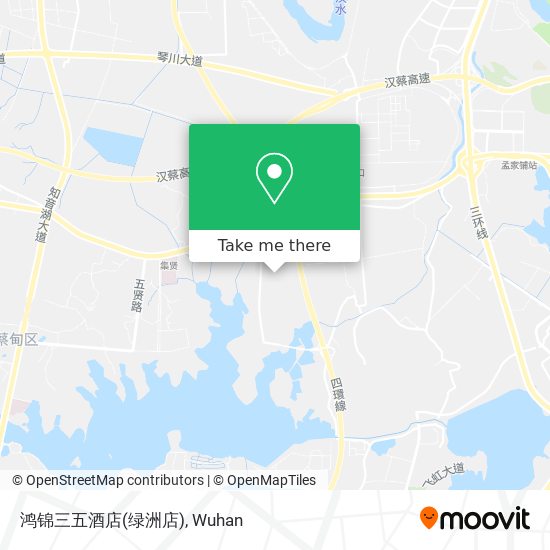 鸿锦三五酒店(绿洲店) map