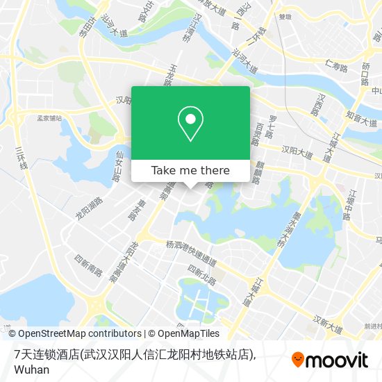 7天连锁酒店(武汉汉阳人信汇龙阳村地铁站店) map