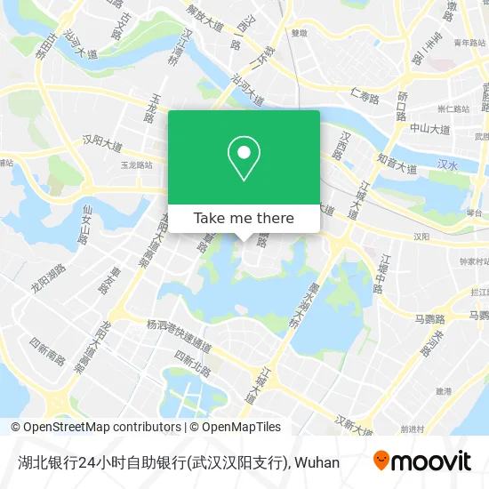湖北银行24小时自助银行(武汉汉阳支行) map