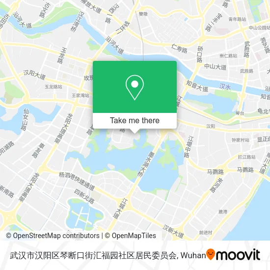 武汉市汉阳区琴断口街汇福园社区居民委员会 map