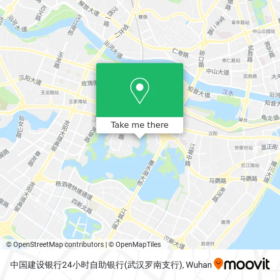 中国建设银行24小时自助银行(武汉罗南支行) map